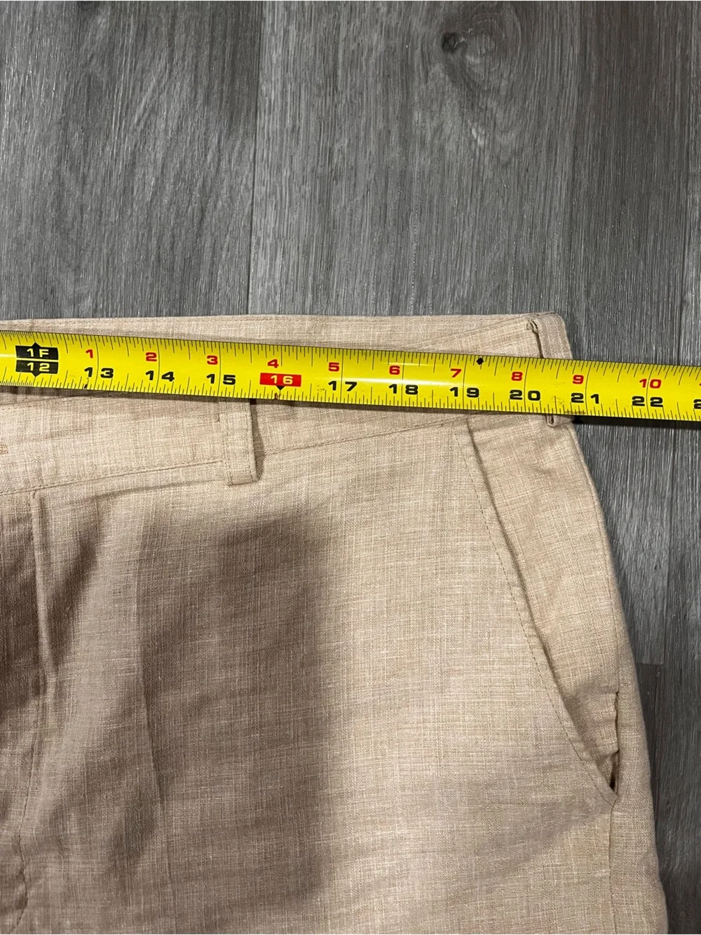 Dg NATH Men's Lightweight Beige Chinos - Neutral Linen-Feel Pants